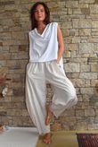 Oscar Drape Trapeze Tank White